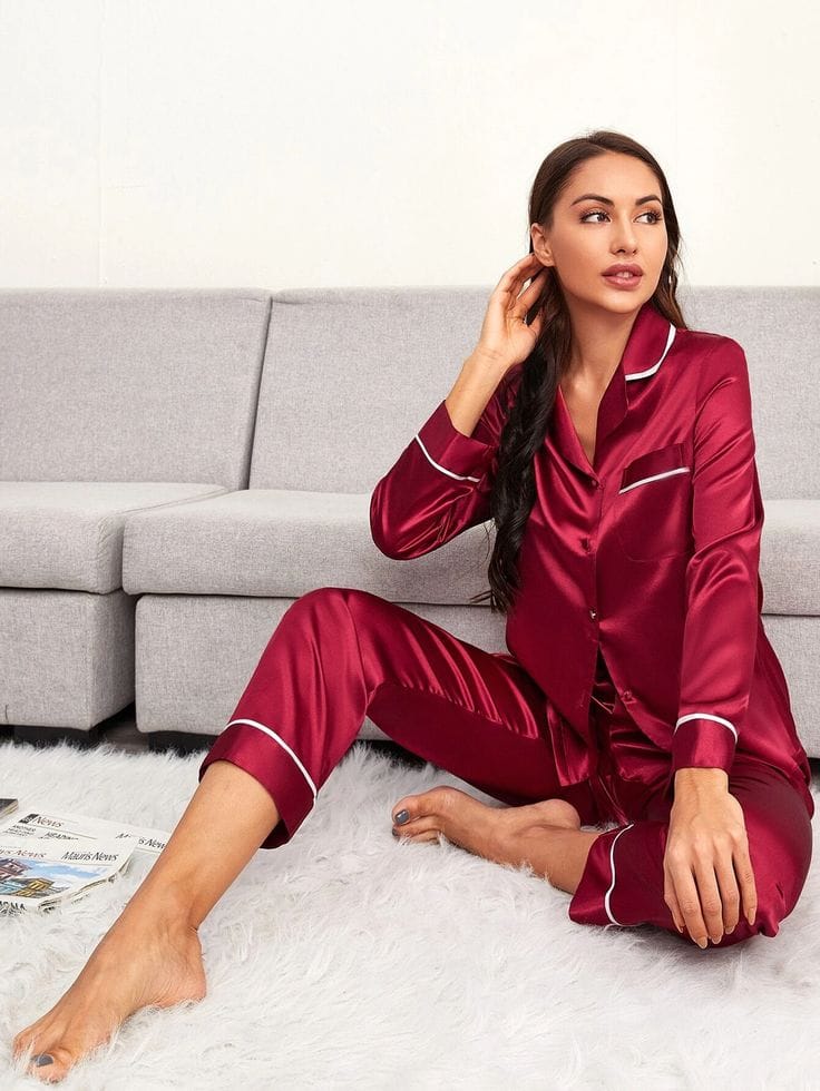 Imported Silk Night suit